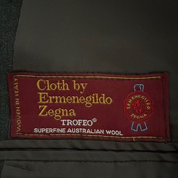 YING & TAI & ERMENEGILDO ZEGNA Wool Suit Jacket Suit Coat - Picture 12 of 12